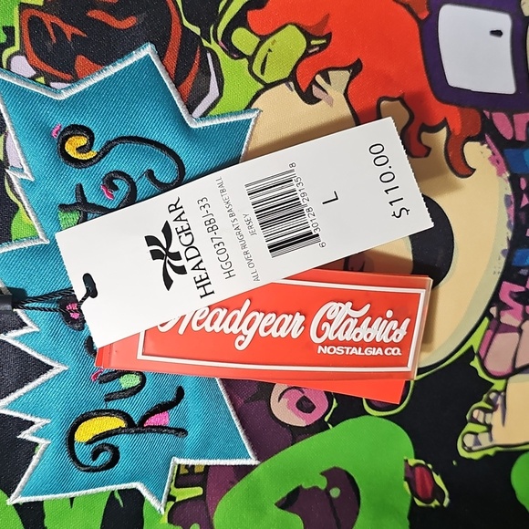 Rugrats Basketball Jersey By Headgear Classics HGC Size Large New - Picture 6 of 9